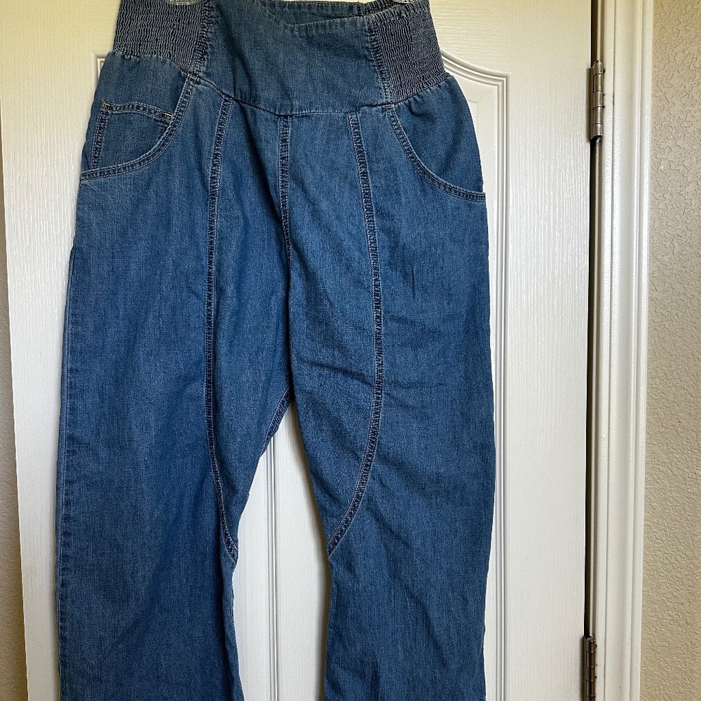 We The Free Lunan Crop Harem Jeans